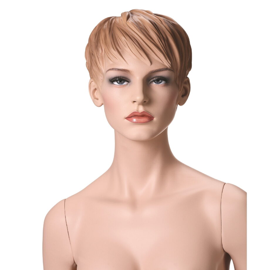 Maneken lutka, stilizirana kosa, make-up